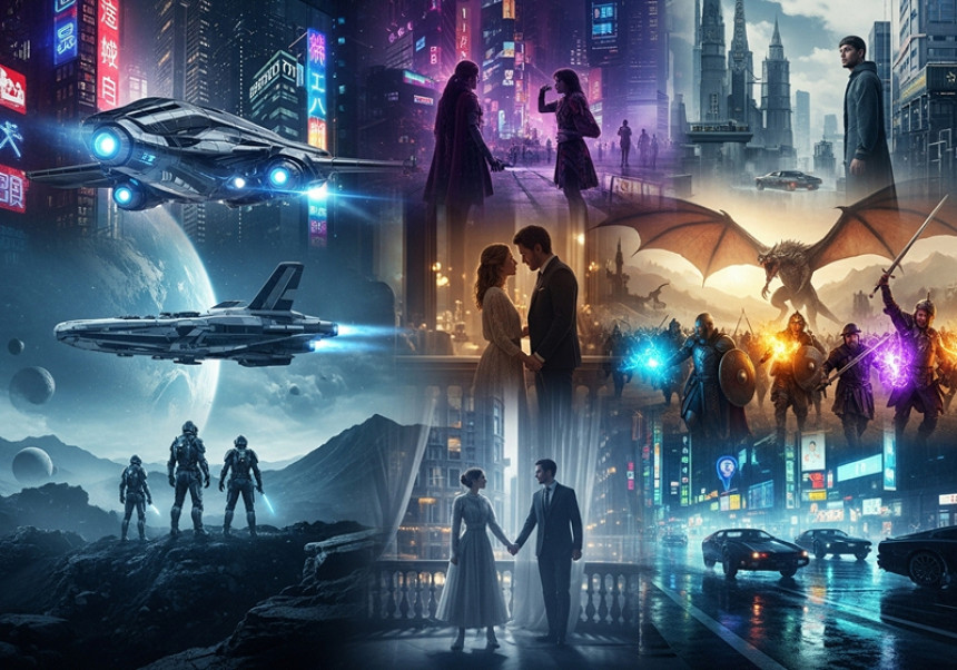 Global blockbuster movies of 2025 featuring sci-fi, fantasy, romance, and action genres with worldwide appeal
