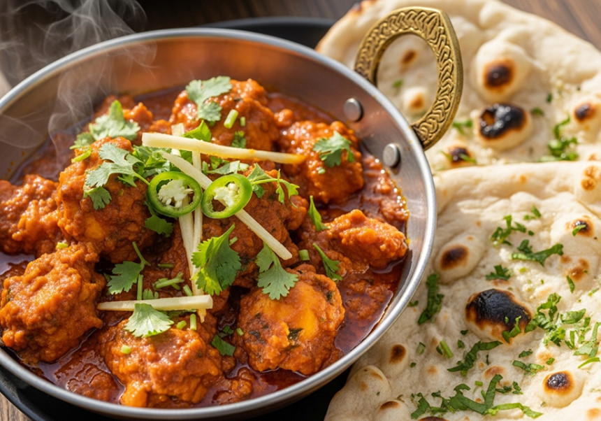 Authentic Chicken Karahi Recipe – spicy South Asian curry served hot with naan