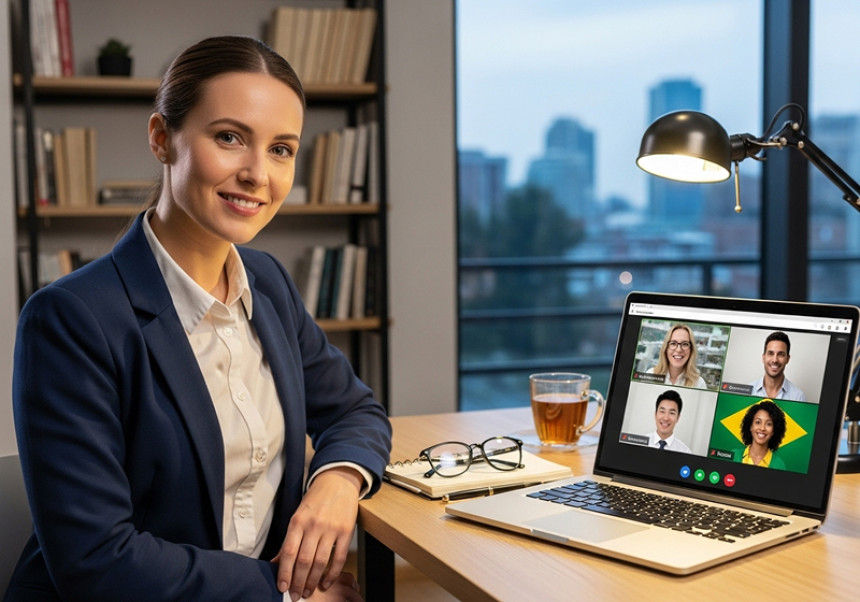 Global micro-consultant sharing expertise as a part-time side hustle