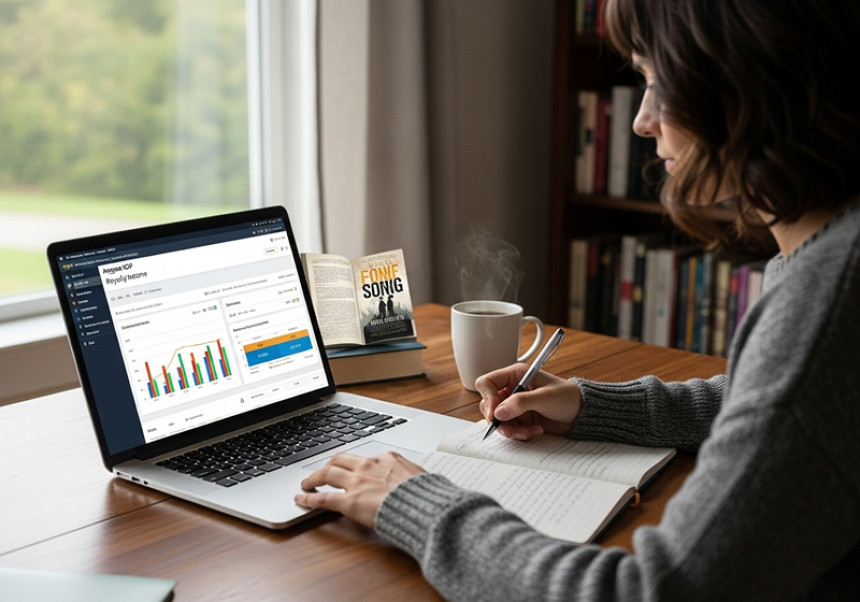 Author earning passive income by selling eBooks globally