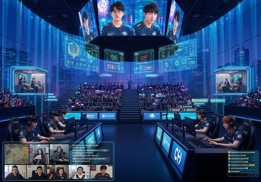 Esports competition with global players and spectators in 2025