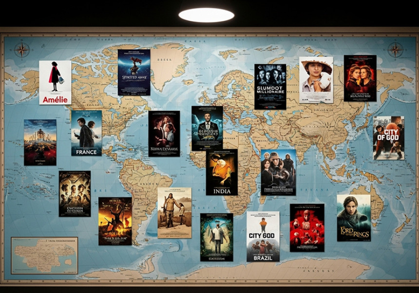 “Global cultural exchange through entertainment in 2025 with movies and series worldwide.”