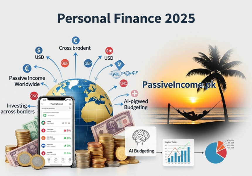 personal finance 2025, global money management, passive income worldwide, investing across borders, digital wallets, AI budgeting, financial freedom 2025, PassiveIncome.pk