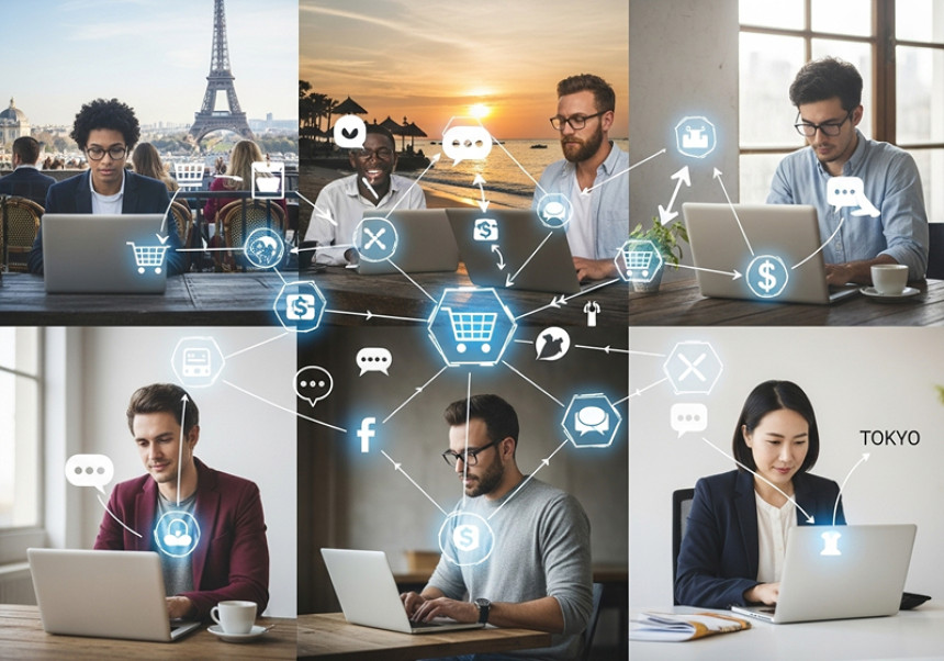 Global affiliate marketing strategies in 2025 – worldwide online income opportunities.