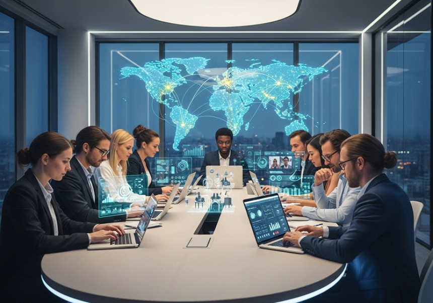 “Global entrepreneurship in 2025 – entrepreneurs working together across borders.”