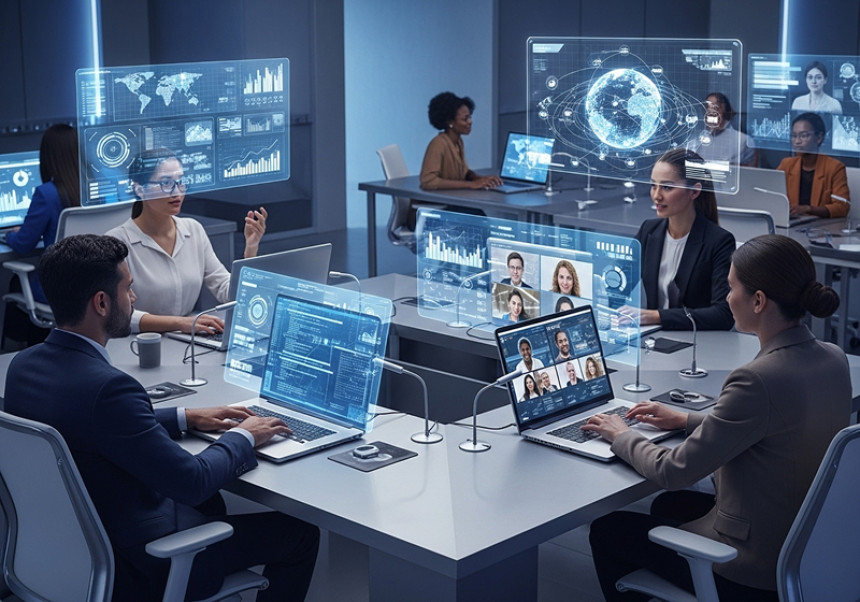 “Global professionals collaborating online for career development in 2025”