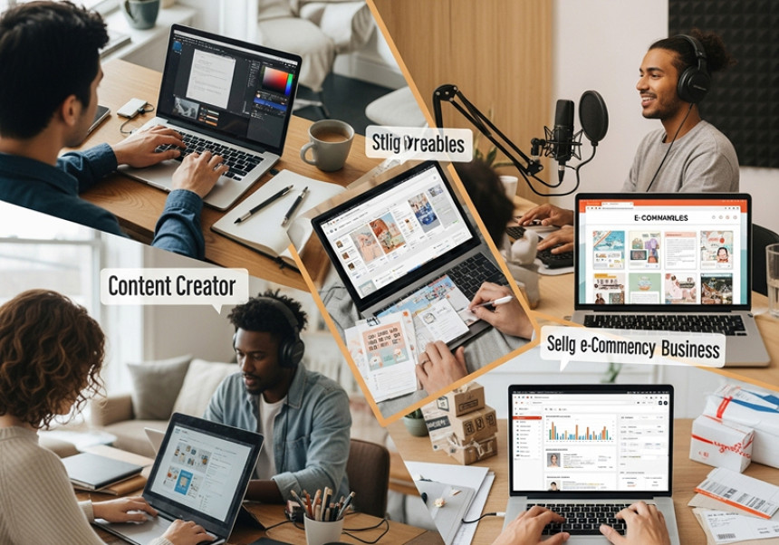 Creative global side hustles for 2025 — digital work, AI art, and remote income